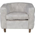 Libra Helix Chester Club Chair Ivory Velvet