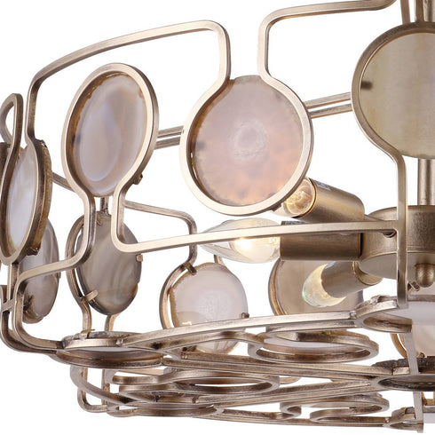 Libra Agate Round Pendant – E14 40W