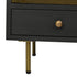 Libra Hartley Iron and Reeded Glass Tall Cabinet