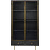 Libra Hartley Iron and Reeded Glass Tall Cabinet