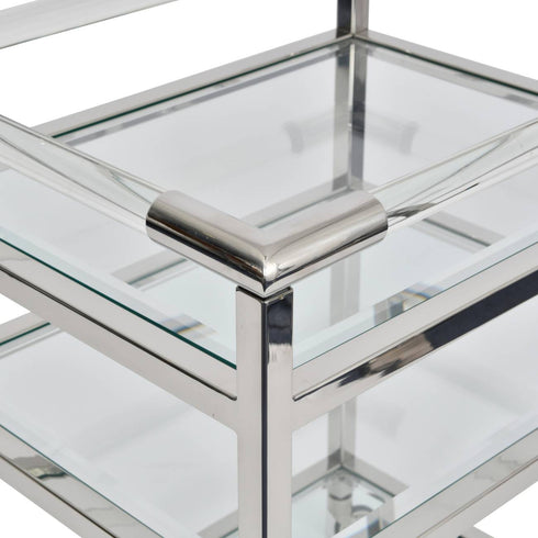 Libra Tamara Nickel Drinks Trolley