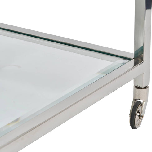 Libra Tamara Nickel Drinks Trolley
