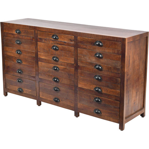 Libra Apothecary Style Mango 12 Drawer Chest