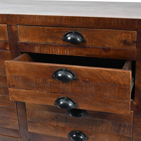 Libra Apothecary Style Mango 12 Drawer Chest