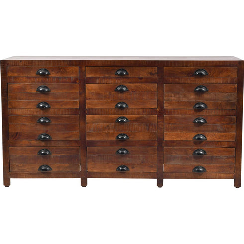Libra Apothecary Style Mango 12 Drawer Chest
