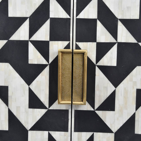 Libra Wolseley Bone Inlay Four Door Buffet Cabinet