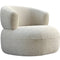 Libra Luna Occasional Chair in Boucle Ivory