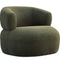 Libra Luna Occasional Chair in Boucle Hunter Green
