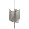 Libra Niagara Silver Chain 6 Bulb Pendant Lamp Small