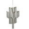 Libra Niagara Silver Chain 12 Light Pendant Lamp Medium
