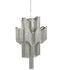Libra Niagara Silver Chain 12 Light Pendant Lamp Medium