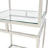 Libra Abington Stainless Steel Frame and Clear Glass Display Unit