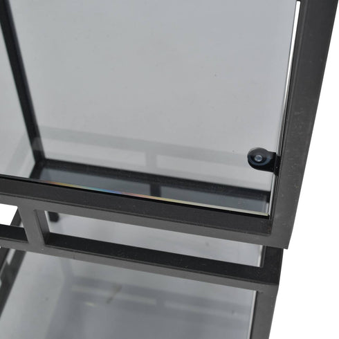 Libra Abington Black Frame and Tinted Glass Display Unit