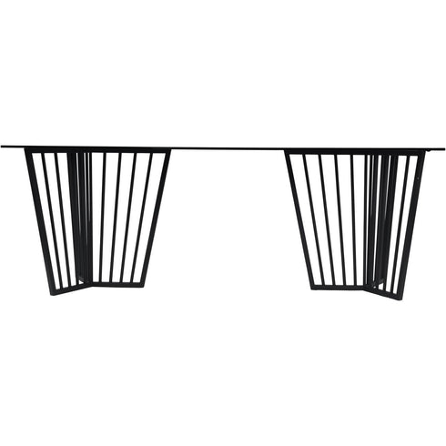 Libra Abington Black Frame and Tinted Glass Dining Table 200cm