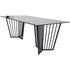 Libra Abington Black Frame and Tinted Glass Dining Table 200cm