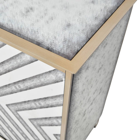 Libra Lexington Four Door Antique Mirrored Sideboard