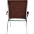 Libra Iconic Bolero Aluminium and Tan Leather Armchair