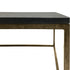 Libra Kirkstone Iron Coffee Table Aged Champagne Finish with Galaxy Slate Top Small 12