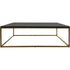 Libra Kirkstone Iron Coffee Table Aged Champagne Finish, Galaxy Slate Top Large 140×81