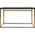 Libra Kirkstone Iron Console Table in Aged Champagne Finish Galaxy Slate Large 140x41x