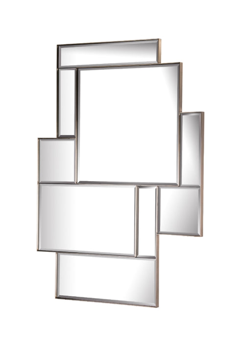 Rectangular Mirror Mix - Brush Brass Finish