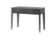 2 Drawer Dressing Table - Dark Grey And Brushed Gold Finish
