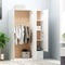 Swen Studio - 3Door Wardrobe White 120x50x180 cm Chipboard