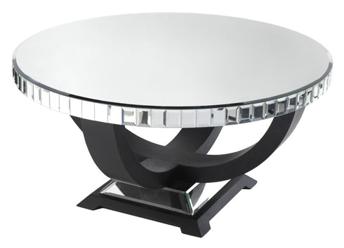 Coffee Table With Bevelled Plain Glass Mirror