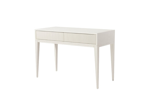 2 Drawer Dressing Table in White Veneer Finish