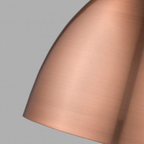 Pendant Luminaire In Copper And Matt Black LL00003