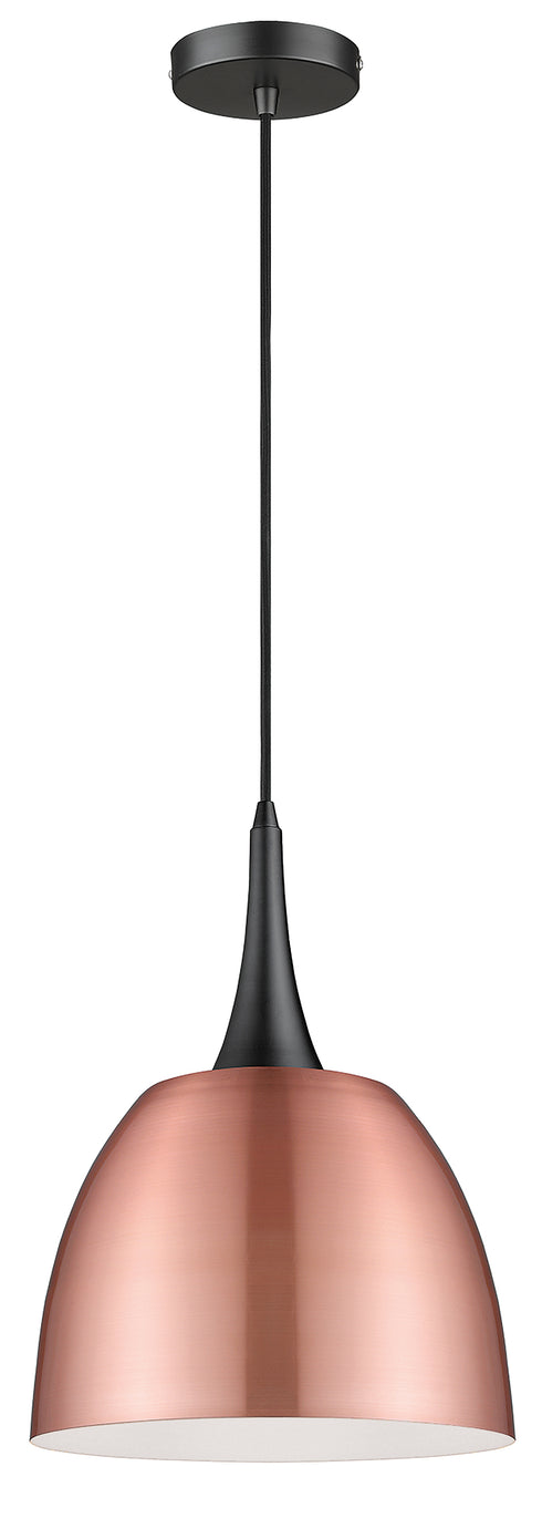 Pendant Luminaire In Copper And Matt Black LL00003