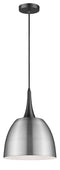 Pendant Luminaire In Satin Nickel And Matt Black LL00004