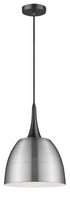 Pendant Luminaire In Satin Nickel And Matt Black LL00004