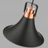 Pendant Luminaire In Matt Black And Copper LL00010