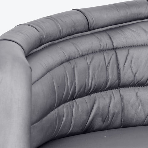 Libra Angus Club Chair Concrete Colour Leather