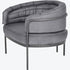 Libra Angus Club Chair Concrete Colour Leather