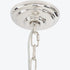 Libra Aperfield Nickel Chandelier with Black Shades E14 40W 8
