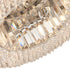 Flush luminaire in Crystal LL00018