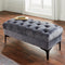 Native Home Lifestyle Button Bench Grey