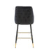 Native Home Lifestyle Chesterfield Black Kitchen Bar Stools (Set Of 2)