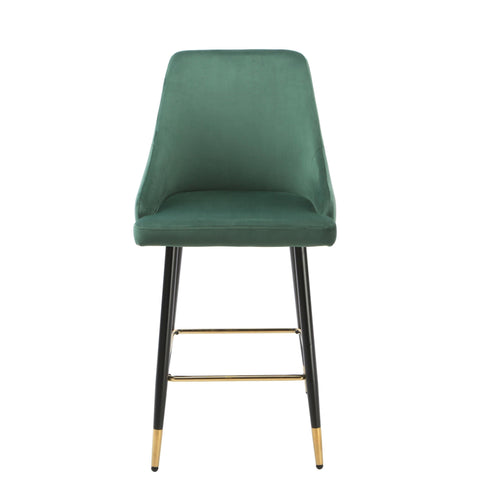 Native Home Lifestyle Chesterfield Green Kitchen Bar Stools (Set Of 2)