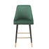 Native Home Lifestyle Chesterfield Green Kitchen Bar Stools (Set Of 2)
