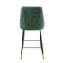 Native Home Lifestyle Chesterfield Green Kitchen Bar Stools (Set Of 2)
