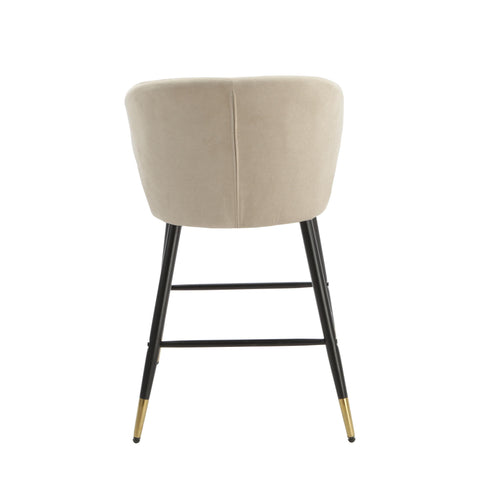 Native Home Lifestyle Manhattan Beige Kitchen Bar Stools (Set Of 2)