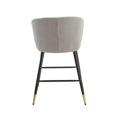 Native Home Lifestyle Manhattan Grey Kitchen Bar Stools (Set Of 2)