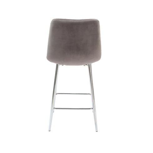 Native Home Lifestyle Squared Grey Kitchen Bar Stools (Set Of 2)