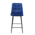 Native Home Lifestyle Squared Navy Blue Kitchen Bar Stools (Set Of 2)
