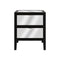 Josephine Bedside | 2 Drawer | Black
