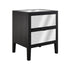 Josephine Bedside | 2 Drawer | Black