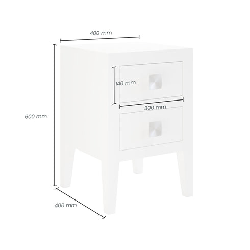 Tunworth Bedside | White